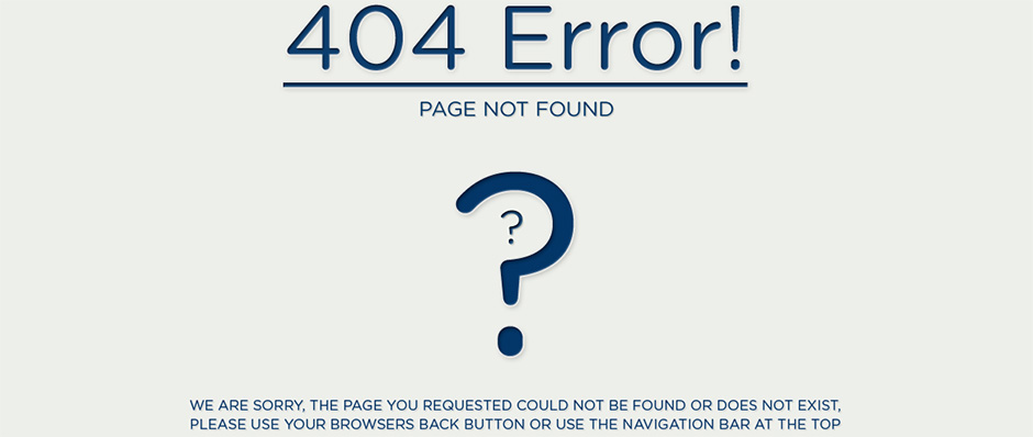 404 page not found