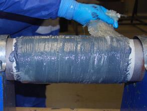 Application of glass/carbon fibre composite reinforcement 