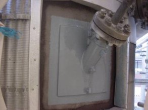 Reparatur einer Pumpe mit verklebtem Blech