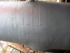 Application of chemical resistant, non-compliant wrap