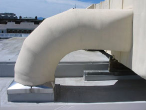 Belzona 3211 encapsulates ductwork, protecting it from external damage