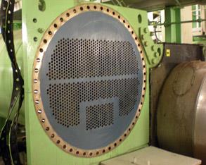 Réparation et protection de l’échangeur thermique avec Belzona 1321 (Ceramic S-Metal)