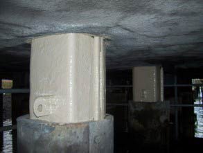 Corrosion stoppée de façon permanente  en utilisant le Belzona 5831 (ST-Barrier)