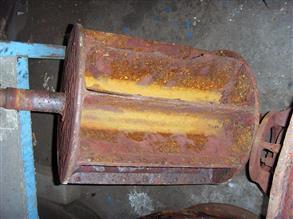 Corrosione su rotore di pompa a vuoto ad anello liquido