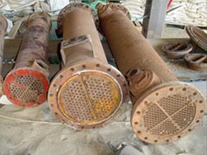 Scambiatori di calore danneggiati da corrosione elettrochimica