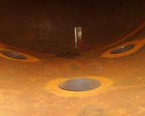 Corroded process vessel