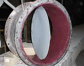 用贝尔佐纳 (Belzona) 1811（陶瓷碳化物）保护的阀门