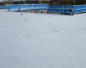 Area tetto protetta nella stagione invernale con Belzona 3111 (Flexible Membrane)