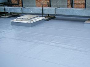 Superficie de un techo protegida con Belzona 3131 (WG Membrane) en invierno