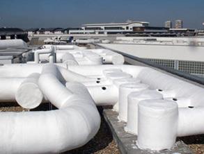 Incamiciatura di tubazioni complesse per attrezzatura HVAC
