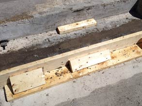 Steps restoration with Belzona 4124 and a locally sourced aggregate