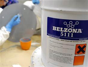 Förpackningar med Belzona 5111 (Ceramic Cladding)