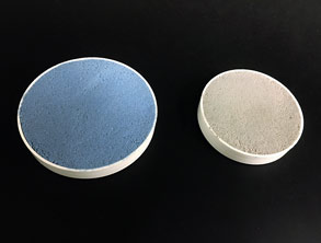 Belzona 5812DW mélangé avec Belzona 9241DW pour les applications de reconstruction du béton approuvées par la NSF en bleu et gris