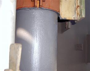 Aufgebrachte Beschichtung Belzona 5851 (HA-Barrier)