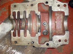Gearbox casing with damaged internal coating