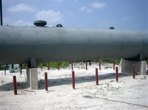 Zbiornik z powłoką Belzona 6111 (Liquid Anode) zapewniającą zabezpieczenie katodowe powierzchni metalowej